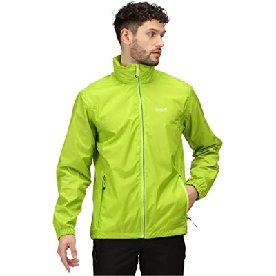 Imagen de Regatta Mens Lyle IV Waterproof Breathable Packable Jacket Coat Chaqueta Impermeable, Bright Kiwi, M para Hombre