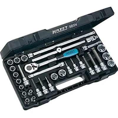 Imagen de HAZET 885N Juego de tubos 32 Hexágono interior Safety Insert System, SmartCase cuadrado