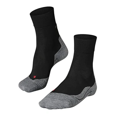 Imagen de FALKE RU4 Endurance Wool M So lana antiampollas 1 par, Calcetines para correr Hombre, Negro Black Mix 3010, 39 41