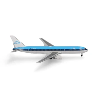 Imagen de herpa Modelo de Avión KLM Boeing 767 300, Miniatura a Escala 1:500, Pieza colección, sin Soporte, Metal