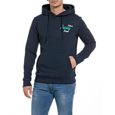 Imagen de REPLAY M6569B, Sudadera con capucha Hombre, Azul (Blue 085), M