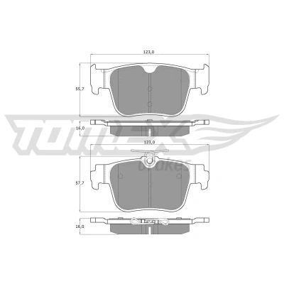 Imagen de TOMEX brakes TX 60 10 Juego de pastillas freno Eje trasero no preparado para indicador desgaste VOLKSWAGEN: Golf VIII Hatchback, Caddy V Kombi