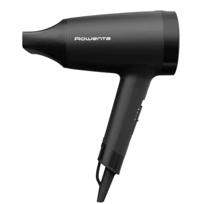 Imagen de Rowenta CV1801 Express Style Secador de pelo 1900 Effiwatt 2 ajustes Potente Botón aire frío Cable alimentación 1,8 m Diseño compacto y ultraligero Negro