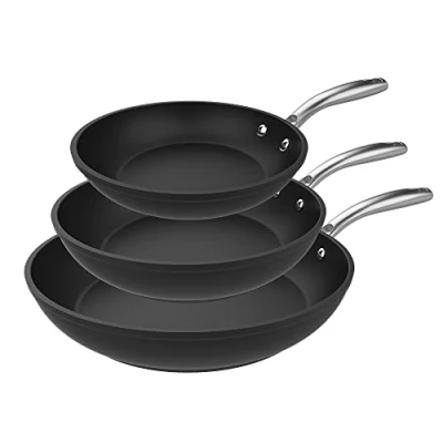Imagen de Cecotec Set de Sartenes Polka Fantasy 20 24 28 Bucket Silver. Diámetro cm, Aluminio Forjado, Revestimiento Antiadherente Whitford Eterna, Libre PFOA, Aptas para todo tipo cocinas
