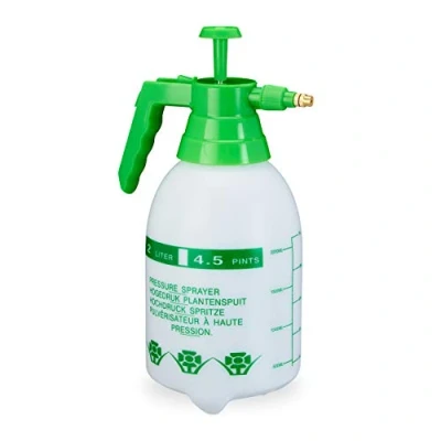 Imagen de Relaxdays Pulverizador a Presión, Boquilla Regulable, Riego Plantas, Pesticidas, Producto Limpieza, Atomizador 2l, Verde