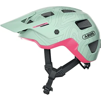 Imagen de ABUS Casco para ciclismo de montaña MoDrop, bicicleta robusto con buena ventilación ciclistas montaña, Ajuste individual, Unisex, verde, talla L