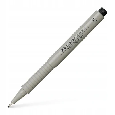 Imagen de Faber Castell 166899 Bolígrafo de Tinta Ecco Pigment 0,8 mm, Negro