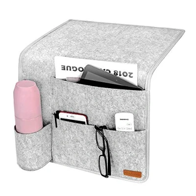 Imagen de SIMBOOM Bolsillo Organizador para Cama Sofá (3 Bolsillos Gris)