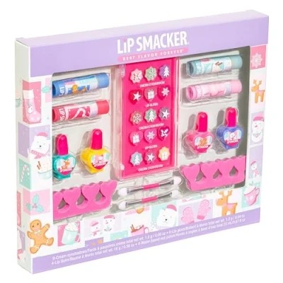 Imagen de Lip Smacker Blockbuster, Set de Maquillaje 27 Piezas para Niños, Todo en Uno el Rostro, Labios y Uñas Look Creativo Definitivo tus Niños