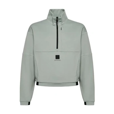 Imagen de Superdry TECH HALF Sudadera, Mujer, Talla: 44, Light jade green