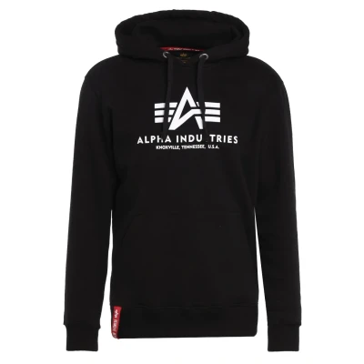 Imagen de Alpha Industries Basic Jersey con capucha black, Hombre, Talla: 3XL, Black