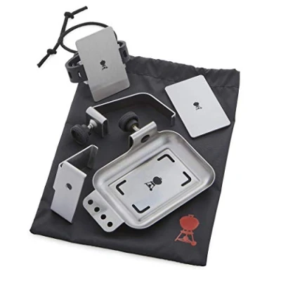 Imagen de Weber Kit de Soporte 6 Piezas para termómetro Connect Smart Grilling Hub, Compatible con Todos los Modelos Kettle, Smoker, Spirit, Genesis y Summit Plata (3255)