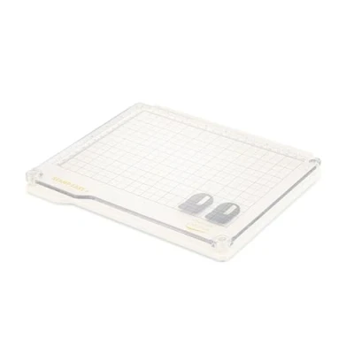 Imagen de Vaessen Creative Stamp Easy+ Plataforma para Estampar con Tapa extraíble Estampado de Precisión Manualidades, Blanco, 22 x 16.6 cm
