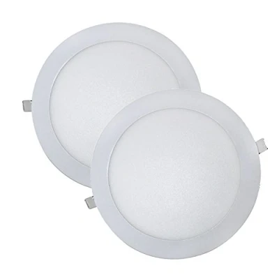 Imagen de wonderlamp W E000045 Pack 2 x Downlight LED extraplano redondo blanco, iluminacion 18W (1450 lm), 6000K (luz fría)