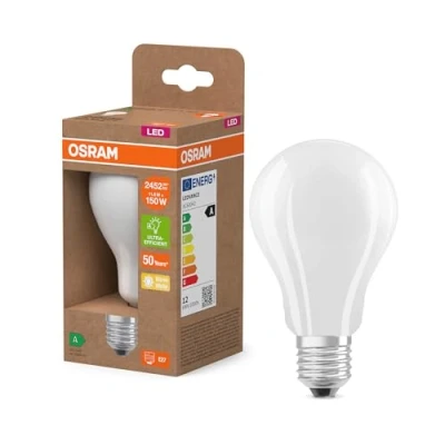 Imagen de OSRAM Lámpara LED forma clásica de mini vela, con filamento decorativo, clase eficiencia energética A, E14, 1,2 W, 255 lm, 2700 K, blanco cálido. Sin calentar, 100% luz inmediatamente.