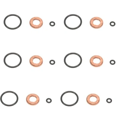 Imagen de GNXfixt juego de juntas para inyector inyector, kit reparación, junta tórica, anillo sellado cobre, 0445116007, anillos boquilla inyección, A1 8X A3 8P A4