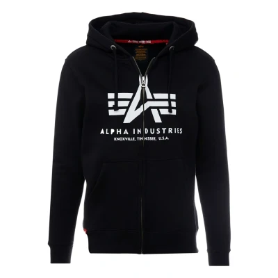Imagen de Alpha Industries Sudadera con cremallera, Hombre, Talla: XS, Black