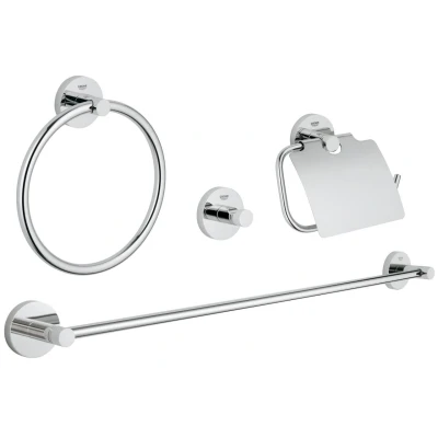 Imagen de Grohe Essentials Conjunto de accesorios baño 4 en 1, color cromo (Ref.40776001)