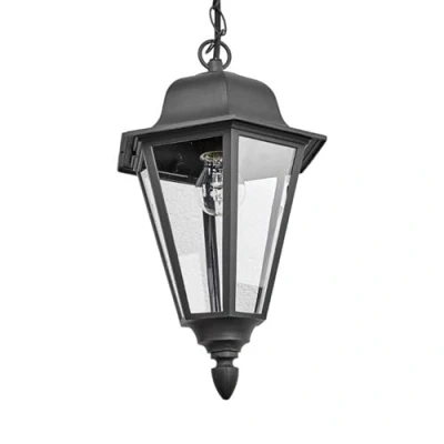 Imagen de lámpara para exterior &#039;Edana&#039; en Negro hecho de Aluminio (1 llama, E27) Lindby colgante