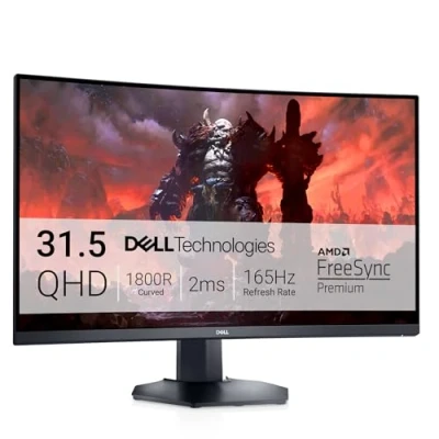 Imagen de Dell S3222DGM 31.5&quot; QHD (2560x1440) 1800R Monitor Gaming Curvo, 165Hz, VA, 2ms, AMD FreeSync Premium, 99% sRGB, DisplayPort, 2x HDMI, Negro