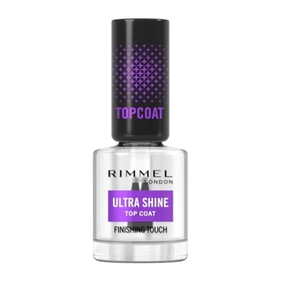 Imagen de Rimmel London, Nail Care, Ultra Shine Top Coat, Tratamiento de uñas, 12 ml