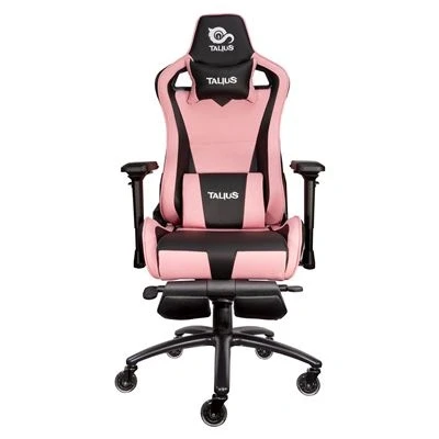 Imagen de Talius Caiman V2 Silla Gaming Profesional con reposapiés Extraible, Inclinación y Altura Regulable, reposabrazos 4D Ajustables (Azul)… (Rosa)