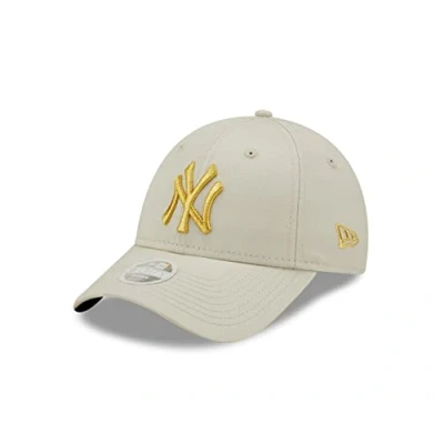 Imagen de New Era Major League Baseball Fankappe York Yankees 9Forty Cap Metallic Logo Beige One Size