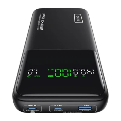 Imagen de INIU Power Bank, 27000mAh 140W Bateria Externa Carga Rapida, Portatil PD3.1 Powerbank USB C Input &amp; Output Compatible con MacBook Pro Steam Deck iPhone 16 15 14 13 12 MAX Plus iPad etc