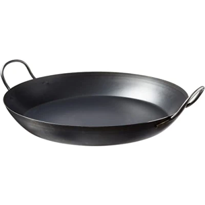 Imagen de Pentole Agnelli Línea Cacerola de Hierro para Paellera con Dos Asas, Metal, Negro, 48 cm