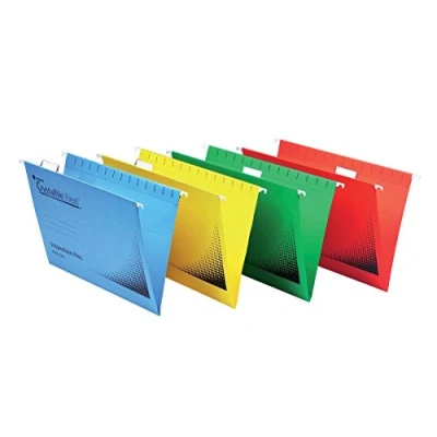 Imagen de Rexel Crystalfile Flexifile Tarjeta Insertos para la Suspensión de archivos más aquí Blanca Ref 3000058 [Paquete 50]