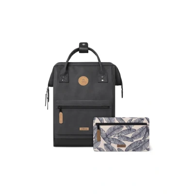 Imagen de Cabaïa Mochila con 2 bolsillos Medium 23L Repelente al agua y Garantía de por vida Elegante para Hombre Mujer Escuela, Viaje Negocios Certificado Vegano Modelo Le Havre