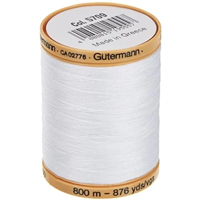 Imagen de Gutermann Natural Cotton Thread Solids 876 Yards White