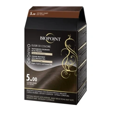 Imagen de Biopoint Orovivo Elixir de color Juego tinte para el cabello en aceite sin amoniaco, acción nutritiva e iluminadora, da un intenso y brillante, 142 ml