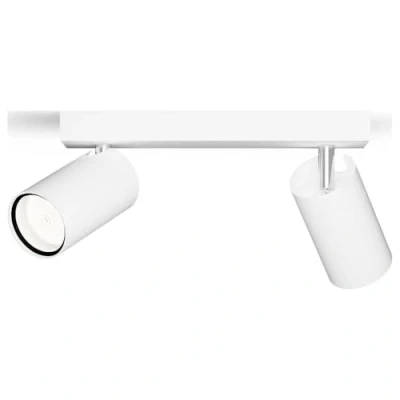 Imagen de Philips Idris Foco de Baño (2luces), bombillas GU10 no incluida, blanco, IP44, resistente al agua