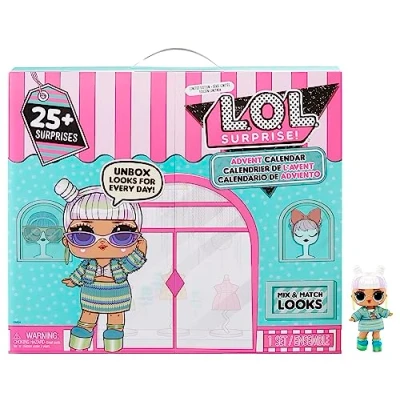 Imagen de L.O.L. Surprise! 2023 Calendario de Adviento con Muñeca Edición Limitada y 24 Sorpresas MAKEOVER BABE 2.0 Mezcla Combina Conjuntos, Zapatos Accesorios Regalo para Niñas 4 Años