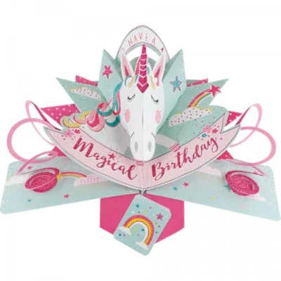 Imagen de Second Nature Tarjeta de felicitación cumpleaños con unicornio