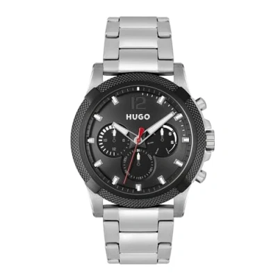 Imagen de HUGO Reloj Analógico de Cuarzo multifunción para Hombre con Correa en Acero Inoxidable Plateada 1530295