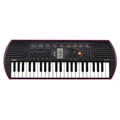 Imagen de Casio SA 78AH7 Teclado electrónico, color negro/rosa, 604 x 211 57mm