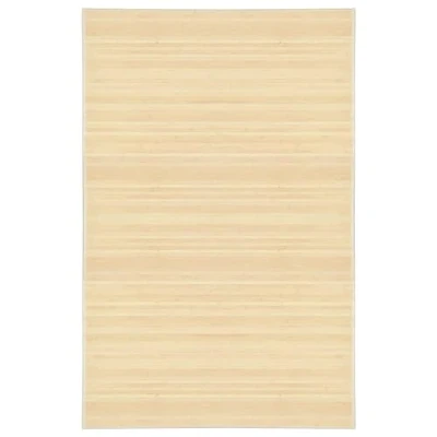 Imagen de vidaXL Alfombra, Estera Rectangular de Suelo, Alfombra Antideslizante Decorativa para Salón, Estilo Rústico, Bambú Color Natural 100x160 cm