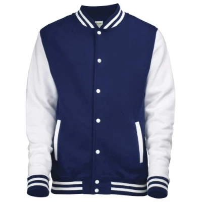 Imagen de Just Hoods by awdis Chaqueta deportiva tipo instituto americano para hombre, Oxford Navy/White, extra large