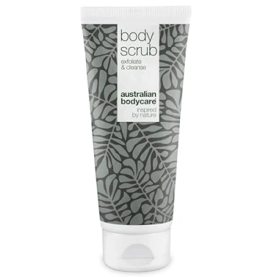 Imagen de Body Scrub de Australian Bodycare, Para hombres y mujeres, 200 ml Exfoliante con aceite árbol del té 100% nsatural espinillas en la espalda o el cuerpo, impurezas pelos encarnados.