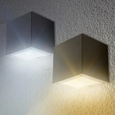 Imagen de Proxinova Solar Aplique Pared Exterior LED, Lámparas de Doble Luz, Sensor Crepuscular, Para Iluminación Jardín, Lampara Solar, Impermeable IP44 Paquete