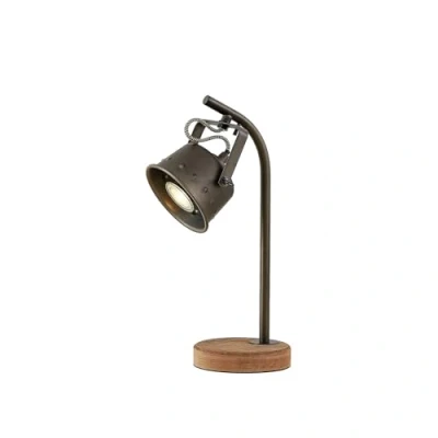 Imagen de Lindby Rubinjo lámpara de mesa, altura 37 cm, negro, madera