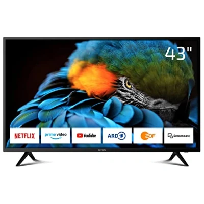 Imagen de DYON Smart 43 XT 108 cm (43 pulgadas) TV (Full HD TV, Triple Sintonizador (DVB C/ S2/ T2), Prime Video, Netflix, YouTube &amp; HbbTV, WLAN, Modo Hotel