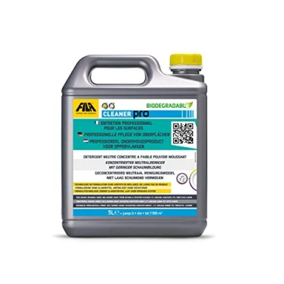 Imagen de Fila CLEANER Detergente neutro concentrado para barro, gres porcelánico, cerámica esmaltada, clinker, cemento, madera, piedra natural, granito, aglomerados, mármol envejecido, cantos y guijarros 5 litre