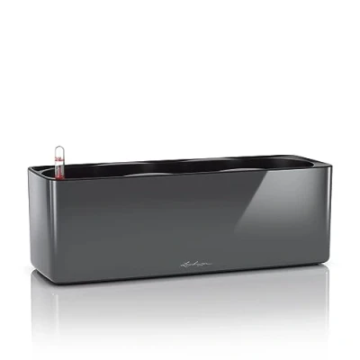 Imagen de LECHUZA Cube Glossy Triple, Antracita de Alto Brillo (13671)