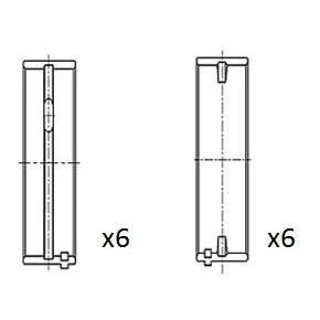 Imagen de FAI AutoParts BM1062 050 Cojinete de cigüeñal VOLKSWAGEN: Multivan 5 (7HM, Transporter 5, Touareg I