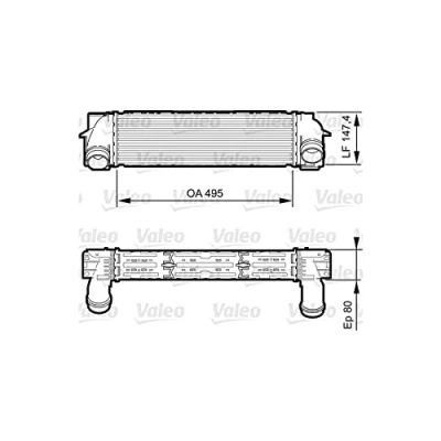Imagen de VALEO 818252 Intercooler sin sensor