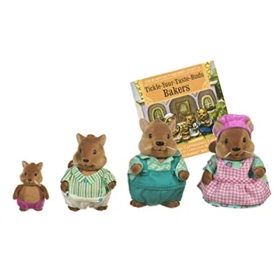 Imagen de Li&#039;l Woodzeez Familia de Ardillas Bushytails Set 4 Figuras coleccionables con Libro Cuentos Peluches para Jugar Juguete Regalo niños Mayores 3 años