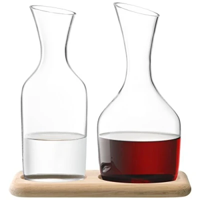 Imagen de LSA International Wine Juego de Jarra Agua y Vino Base Roble, 1,4 L, Transparente, 1.2 1.4 L